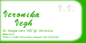 veronika vegh business card